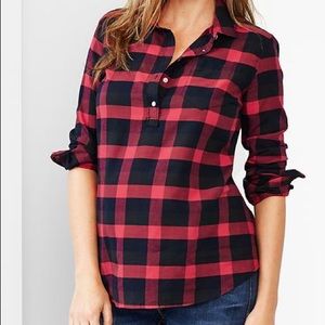 The Gap Maternity lumberjack blouse size M